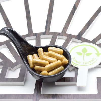 OEM Custom GMP Herbal Korea Merah Ginseng Akar Ekstrak Kapsul Emas