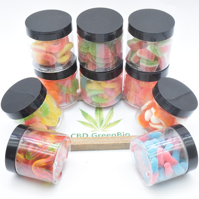 Ekstrak Rami CBD Sleep Gummy Pain Stress Release 220g Per Botol CBD Gummy Peach Rings