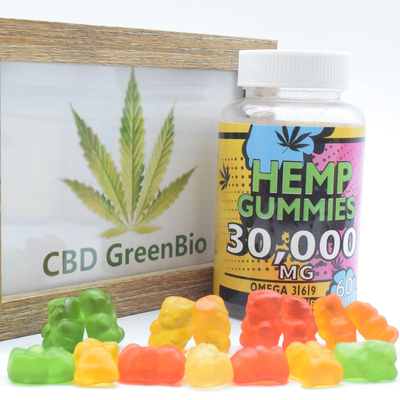 220g Pure CBD Gummy Untuk Tidur Vitamin E Vitamin B Meningkatkan Energi Meningkatkan Suasana Hati