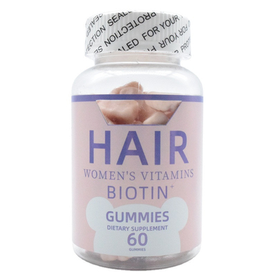 GMP Edible Biotin Vitamin Suplemen Gummy Rambut Untuk Pertumbuhan Sel