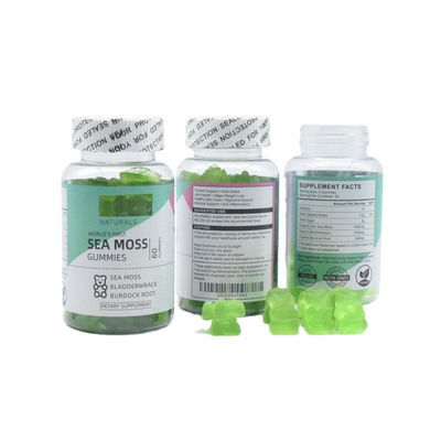 60 Gummies Sea Moss Plus Bladderwrack 1000mg Burdock Root Gummies