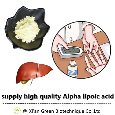 Alpha Lipoic Acid CAS 1077-28-7 Bahan Baku Bubuk Asam Alpha Lipoic