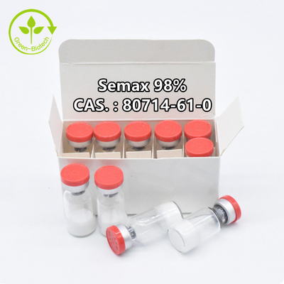 Cas 80714-61-0 98% Semax Powder L-Methionyl-L-Α-Glutamyl Histidyl-L-Phenylalanyl-L-Prolyl Glycyl-L- Proline