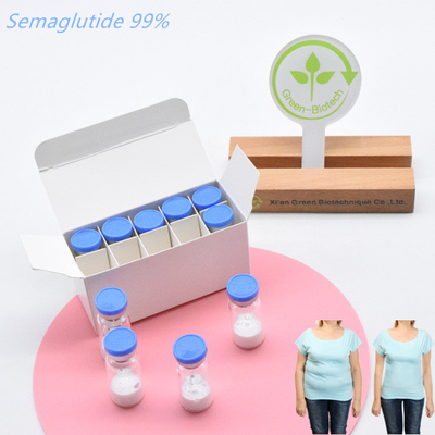 CAS 910463-68-2 Peptida penurunan berat badan  Semaglutide 5mg 10mg