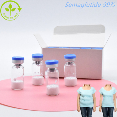 GLP-1 Peptide Powder  Semaglutide Asetat Bubuk Garam 98%
