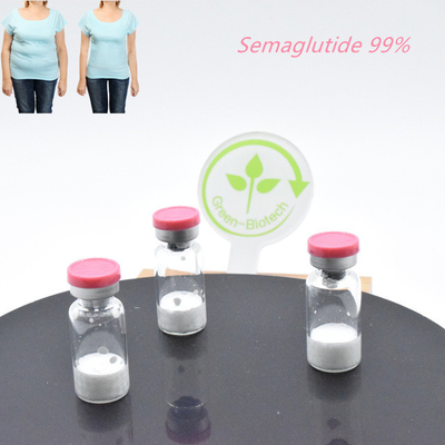 98% Putih  Semaglutide Peptida Bangunan Tubuh Asetat Garam Bubuk