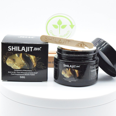 Tanaman alami murni mengekstrak resin Shilajit dengan asam fulvic yang kaya yang berasal dari Himalaya