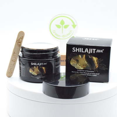 Resin Shilajit Alami 30g 50g OEM Label Pribadi Shilajit Suplemen Ekstrak Tanaman Fermentasi