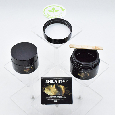 OEM Label Pribadi Shilajit Resin Dengan Asam Fulvic, Himalaya Shilajit Resin Suplemen