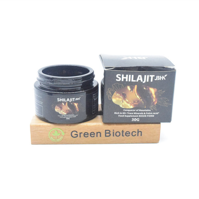 Pasang Ekstrak Tanaman Alam Murni Label Pribadi Shilajit Resin Fulvic Acid 30% 50%