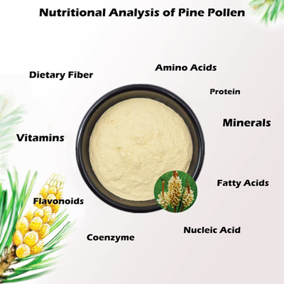 Supply Natural Bulk Pine Pollen Extract Powder Untuk Penggunaan Kosmetik