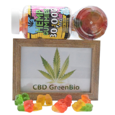 Ekstrak Herbal Rami CBD Gummy Bears Melepaskan Rasa Sakit Minyak CBD Gummy