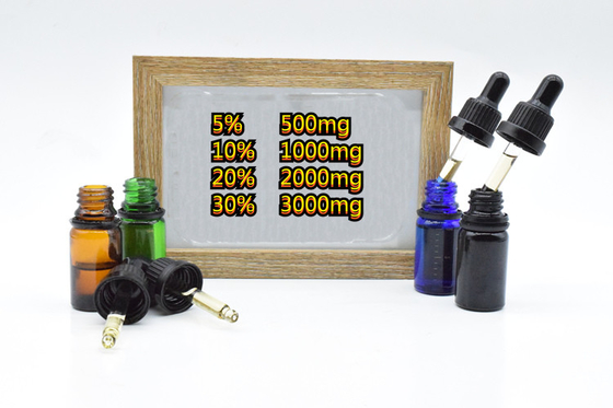 Kecemasan Spektrum Luas Mengurangi Minyak Mentah CBD 500mg 1000mg 2000mg
