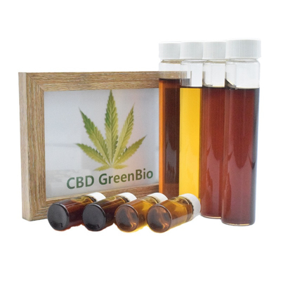 Mengkonsumsi Minyak Spektrum Penuh CBD Mentah Secara Oral Rasa Sakit Pelepasan Bahan Baku CBD