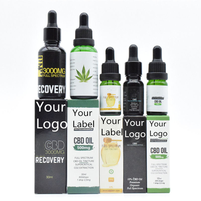 OEM ODM Spektrum Luas Minyak CBD THC Gratis Untuk Perawatan Sehat 500mg 1000mg