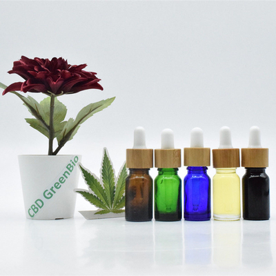 Sativa Leaf Flower CBD Tincture Oil Pain Control 10ml 20ml Hitam Botol Kaca Penetes Minyak CBD