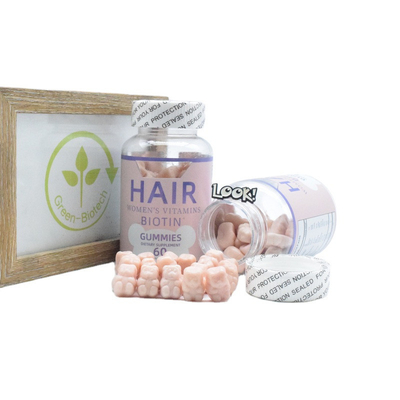 Vegan Biotin Collagen Gummies GMP Untuk Pertumbuhan Kulit Rambut Suplemen Vitamin Biotin