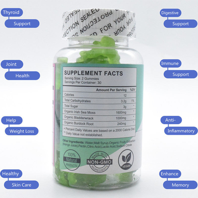 Suplemen Vitamin Biotin Pelangsing 60 Premium Sea Moss Gummies