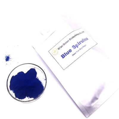 Pewarna Makanan Alami ISO Murni Biru Spirulina Phycocyanin Powder Nilai E18