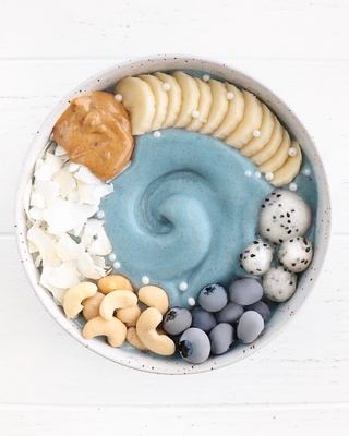 Vegan Blue Spirulina Gluten Free Untuk Acai Bowl 60% -70% Protein Nutrient