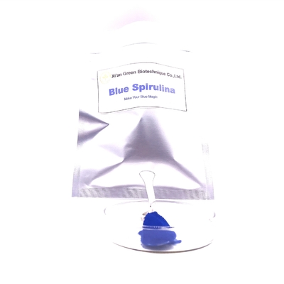 0.1g / 1000ml Bubuk Spirulina Biru Murni Untuk Smoothies E6 Mempromosikan Sistem Kekebalan Tubuh