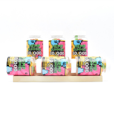 GMP  CBD Gummy 25mg Melepaskan Rasa Sakit Food Grade 60 Gummies Per Botol